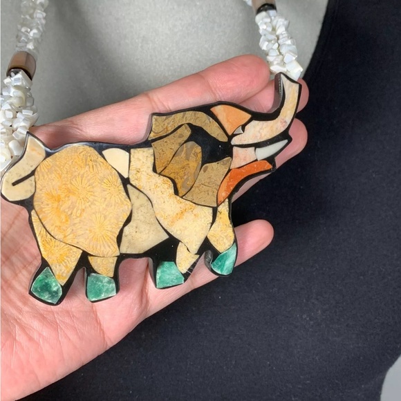 Vintage handmade necklace - Picture 3 of 8